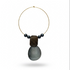 Collar dije combinado gris y negro – Fahoma, bijouterie en Uruguay