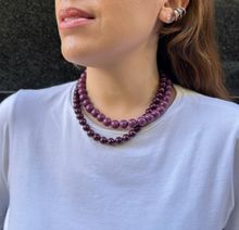 Cargar imagen en el visor de la galería, Collar esteras violeta
