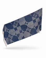 Cargar imagen en el visor de la galería, Pashmina  azul y gris
