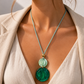 Collar colgante verde, vista 2 – Fahoma