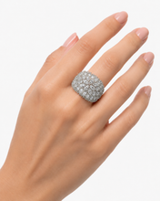 Cargar imagen en el visor de la galería, Anillo sirconia plateado
