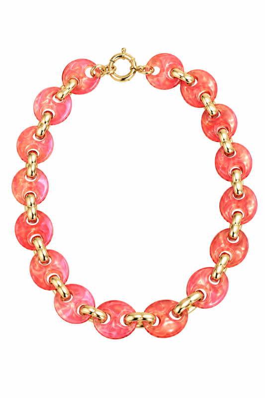 Collar cadena de resina, vista 2 – Fahoma