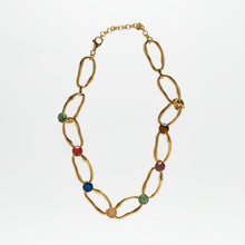 Cargar imagen en el visor de la galería, collar de acero con piedras naturales
