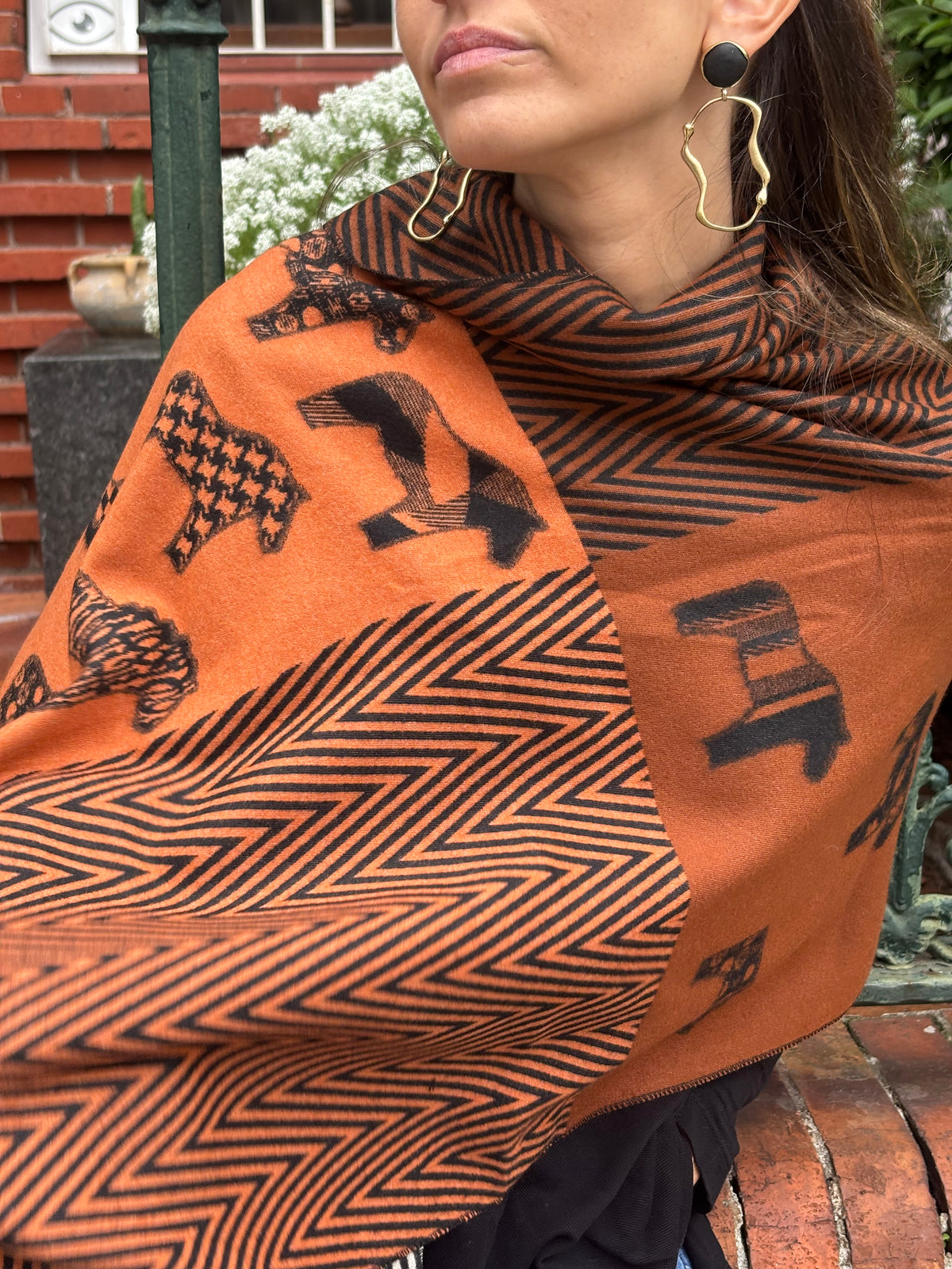 Pashmina caballos, vista 3 – Fahoma