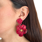 Caravanas flor de resina colgante, vista 4 – Fahoma