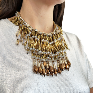 Collar lluvia de cristales