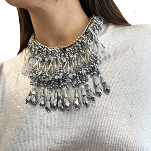 Collar lluvia de cristales