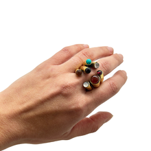 Cargar imagen en el visor de la galería, Anillo multi piedras
