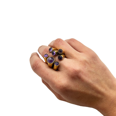 anillo con amatista