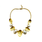 Collar óvalos perla y bronce – Fahoma, bijouterie en Uruguay