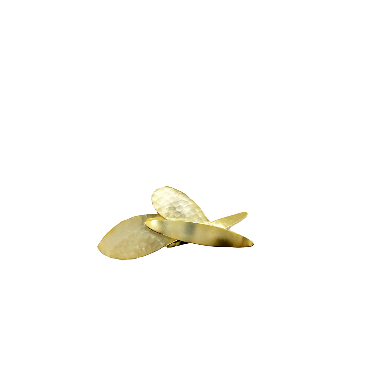 Broche hojas de bronce – Fahoma, bijouterie en Uruguay