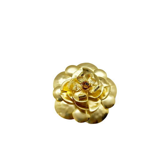 Broche camelia de bronce, vista 2 – Fahoma