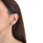 Caravanas flor zirconia de clip – Fahoma, bijouterie en Uruguay