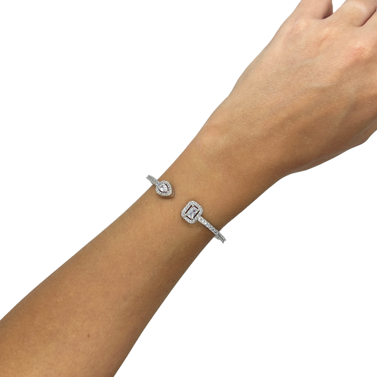 Pulsera rectángulo y gota, vista 2 – Fahoma