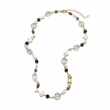 Cargar imagen en el visor de la galería, Collar perlas barrocas con cristal d
