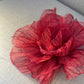 Broche maxi flor de organza, vista 4 – Fahoma