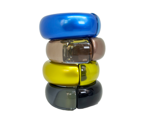 pulseras de resina combinadas
