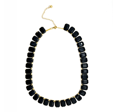 collar corto de cristales 