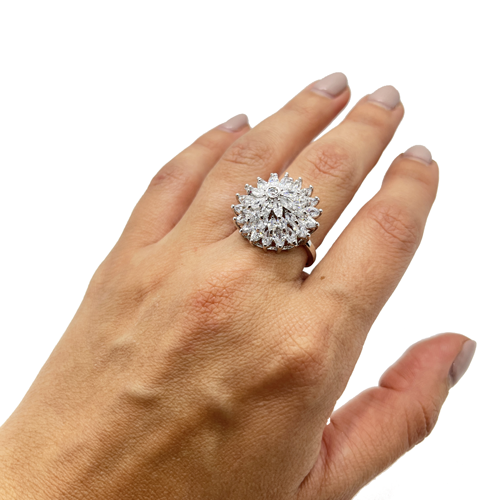 Anillo circular de zirconia, vista 2 – Fahoma