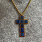 Collar cruz de lapislázuli, vista 2 – Fahoma