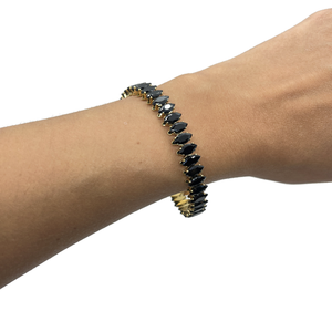 Pulsera navettes de zirconia