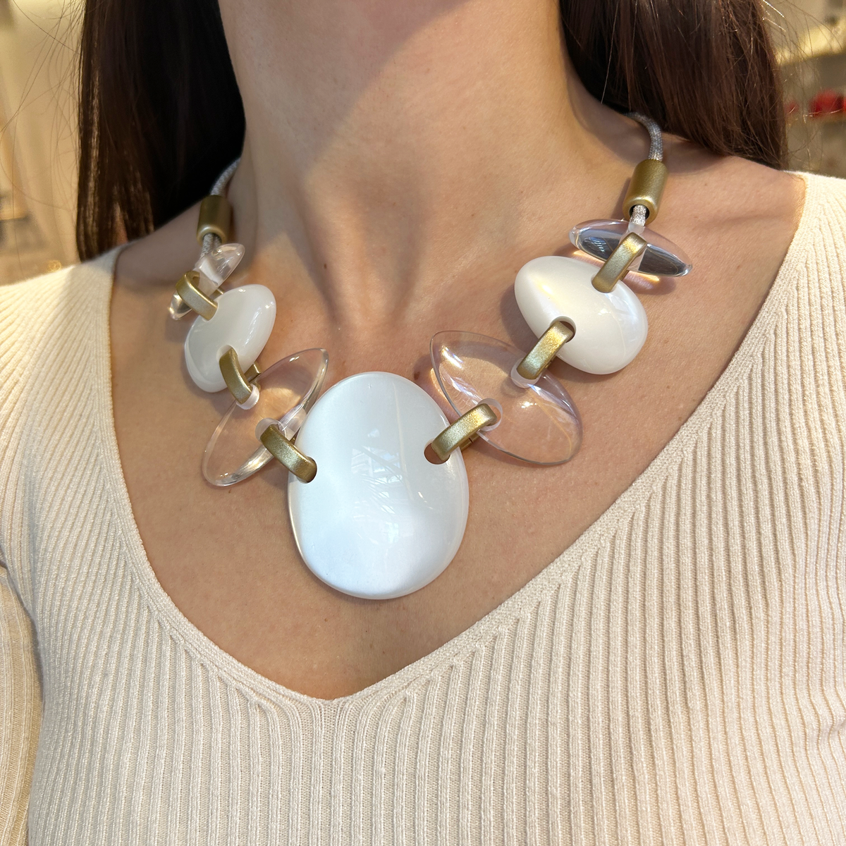 Collar piezas ovaladas, vista 2 – Fahoma