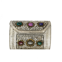 Cargar imagen en el visor de la galería, clutch pleatedao de metal 
