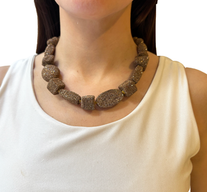 Collar cuentas de hilo