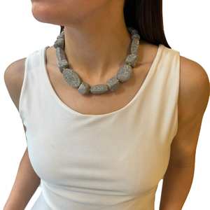 Collar cuentas de hilo