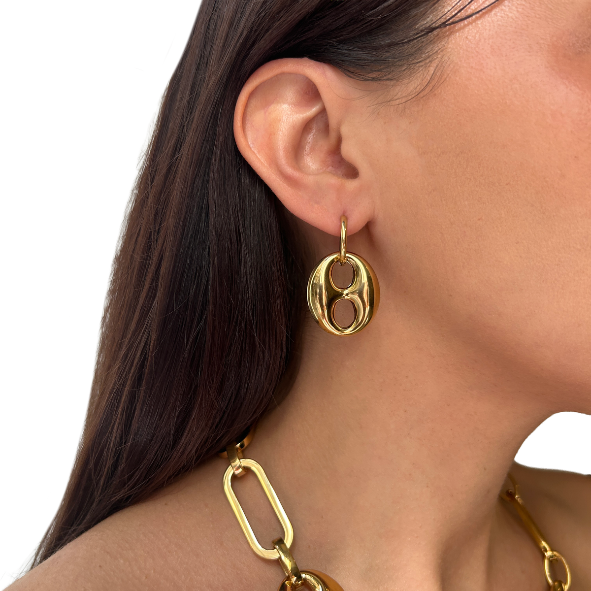 Argollas dije eslabón Gucci – Fahoma, bijouterie en Uruguay