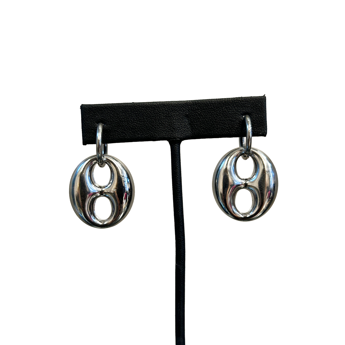 Argollas dije eslabón Gucci, vista 3 – Fahoma