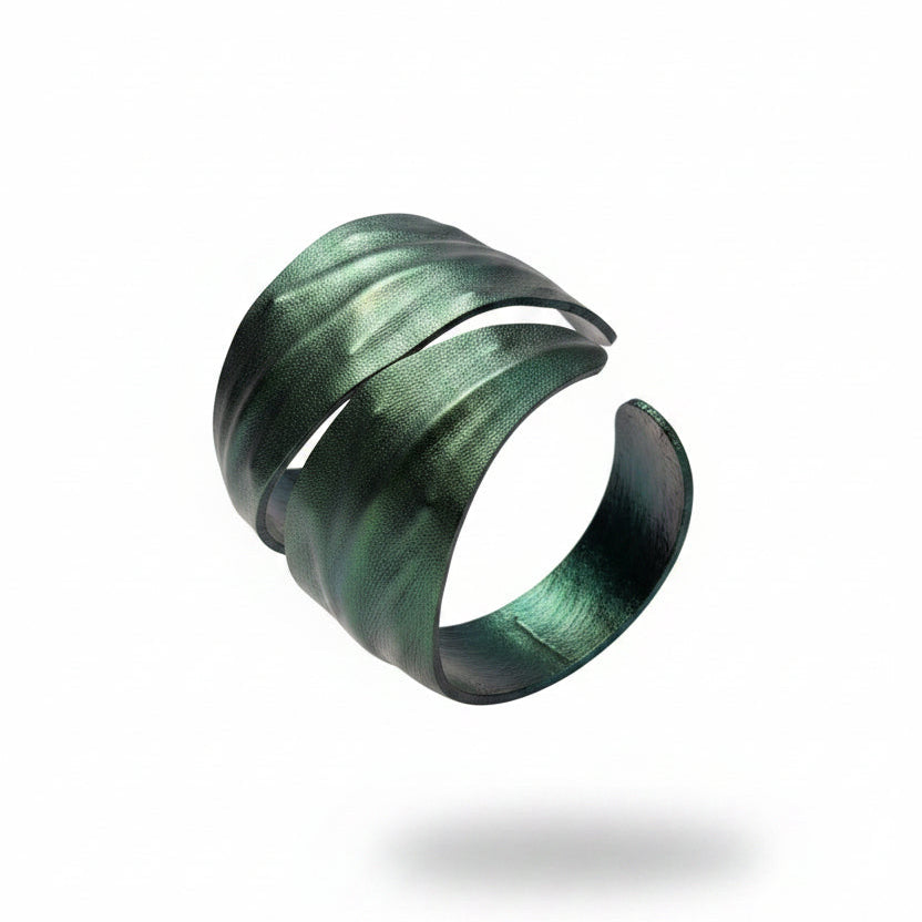 Pulsera hojas de cuero, vista 2 – Fahoma