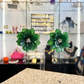Caravanas flores verdes, vista 2 – Fahoma