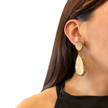 Cargar imagen en el visor de la galería, Caravanas rose de cuarzo
