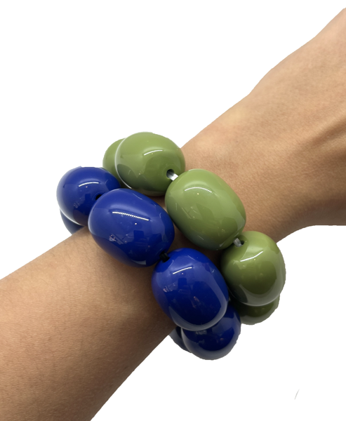 Pulsera cuentas ovaladas, vista 3 – Fahoma