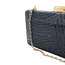 Cargar imagen en el visor de la galería, Clutch negro con brillo
