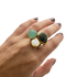 Anillo cuarzo, perla y piedra de la luna – Fahoma, bijouterie en Uruguay