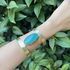 Pulsera piedra ágata ovalada, vista 4 – Fahoma