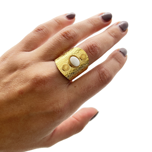 anillo con piedra 
