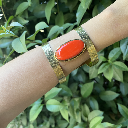 Pulsera piedra ágata ovalada, vista 2 – Fahoma
