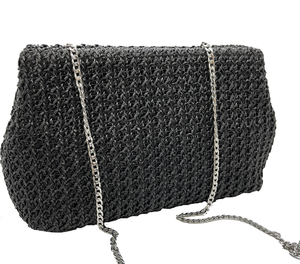 Bolso rafia negra