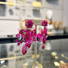 Cargar imagen en el visor de la galería, Caravanas &quot;Rama&quot;  fucsia
