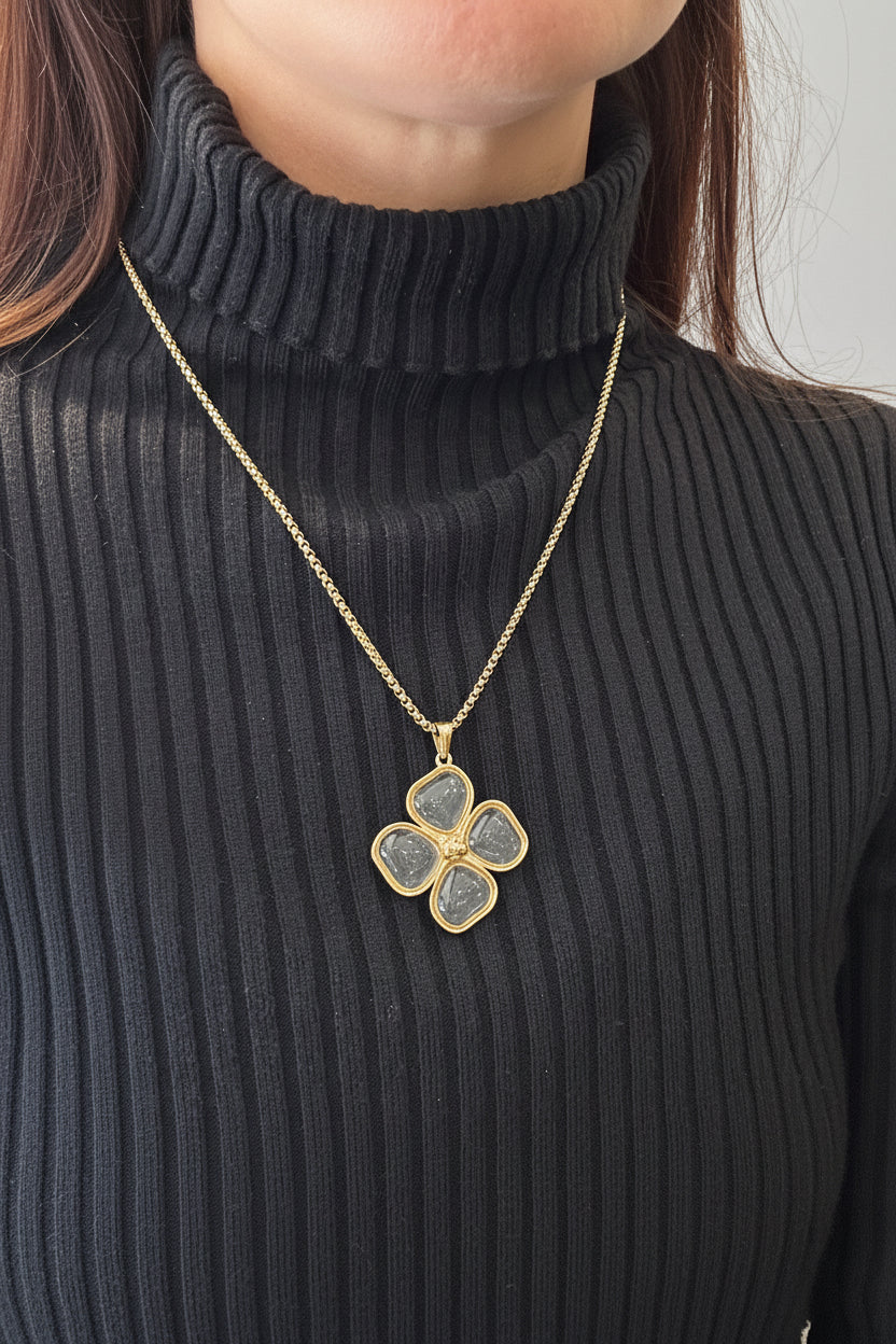Collar dije flor, vista 4 – Fahoma