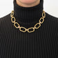 Collar cadena de acero con piedras naturales, vista 6 – Fahoma