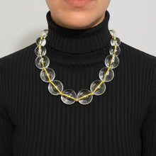 Cargar imagen en el visor de la galería, Collar esferas transparente
