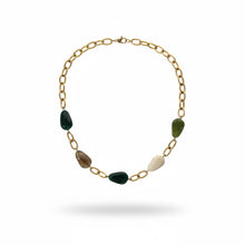 Cargar imagen en el visor de la galería, collar dorado con piedras 
