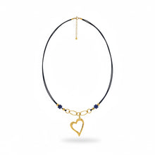 Cargar imagen en el visor de la galería, collar largo con cadena de corazón 
