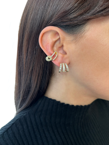 Argollas triple zirconia