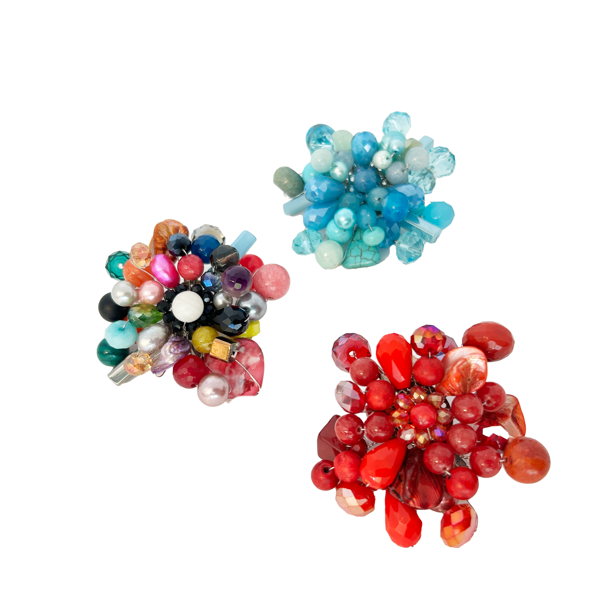 Broche piedras naturales – Fahoma, bijouterie en Uruguay