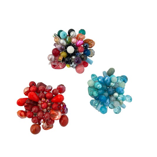 Broche piedras naturales, vista 2 – Fahoma